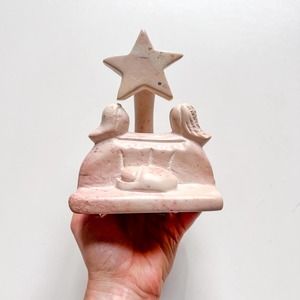 One Piece Star Nativity Pink Stone